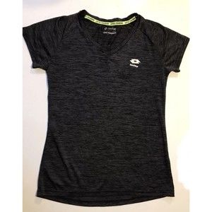 Lotto Italian Design Activewear Women’s Gray Training Exercise Shirt Small Sport
